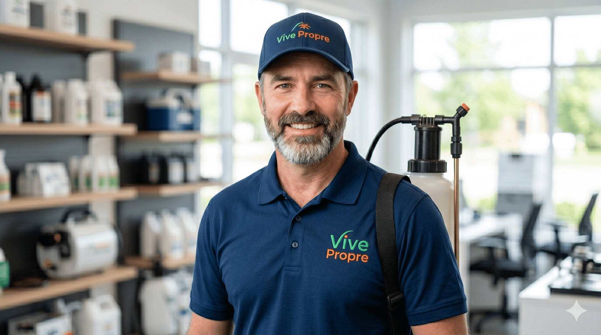 Technicien certifié MRNF de Vive Propre avec équipement professionnel